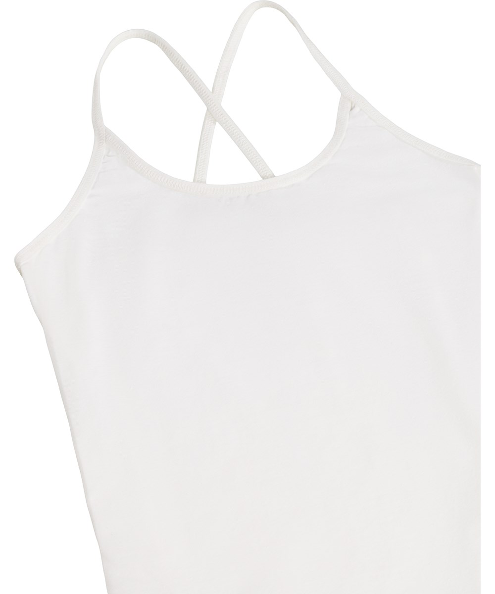 Janis - White Star - White organic cotton vest